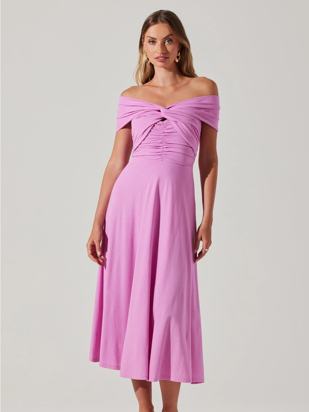 ASTR The Label Balto Midi Dress Pink
